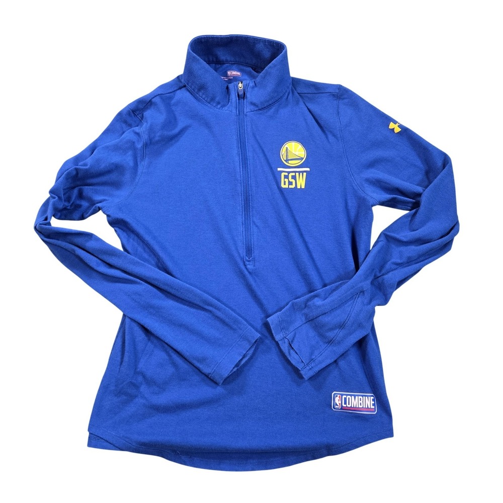 Golden State Warriors Shirt Womens Medium Blue NBA Basketball Under Armour
